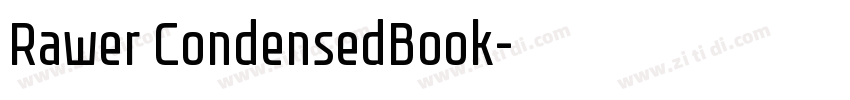 Rawer CondensedBook字体转换